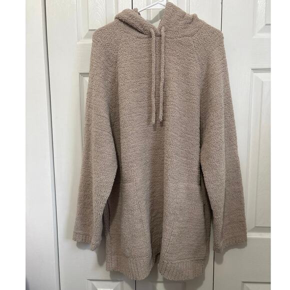 Sunday Citizen Snug Soft Cozy Taupe Teddie Blanket Hoodie One Size - Picture 2 of 7